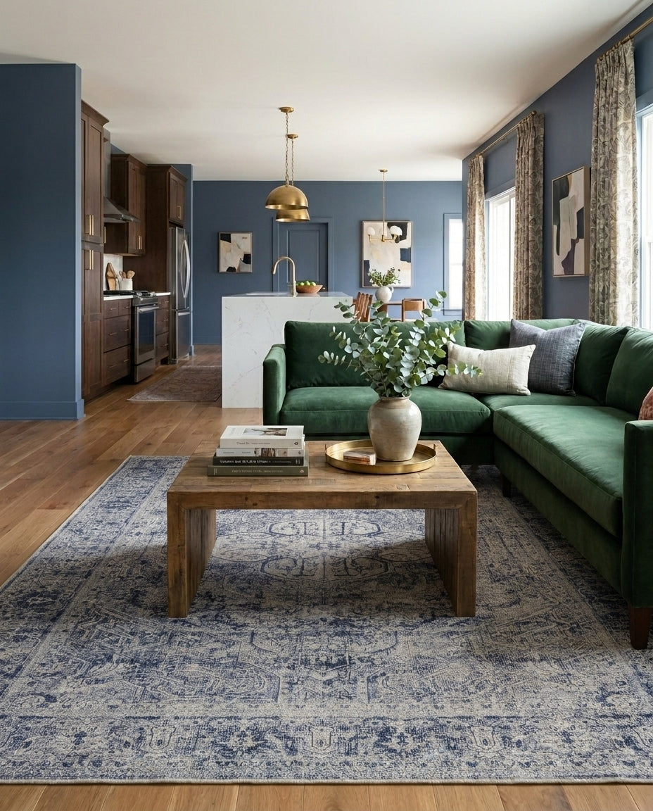 Aegean - Denim & Ivory Rug