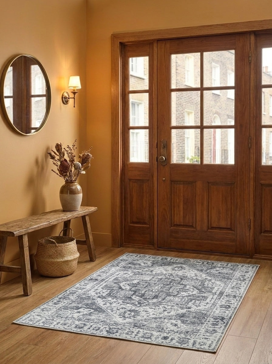 Margot - Charcoal & Ivory Rug