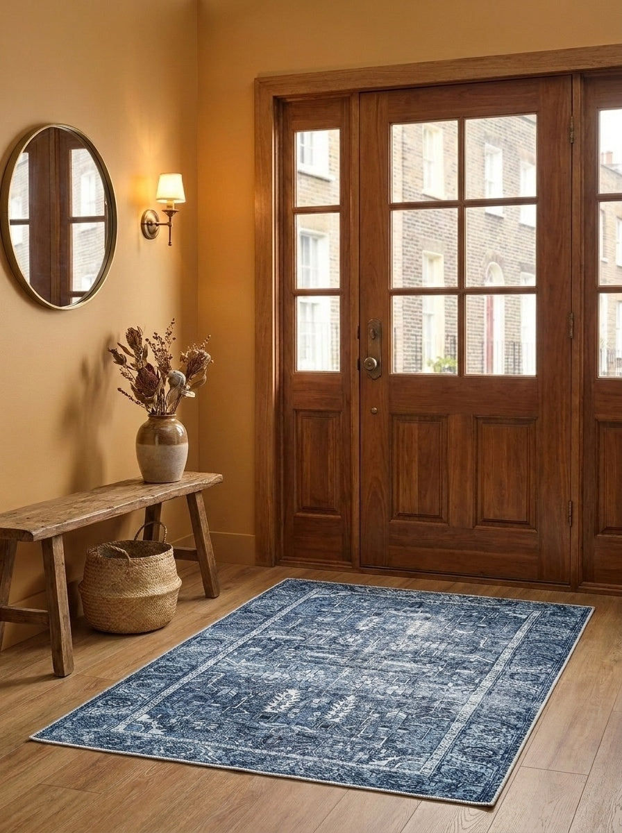 June - Denim Blue Rug