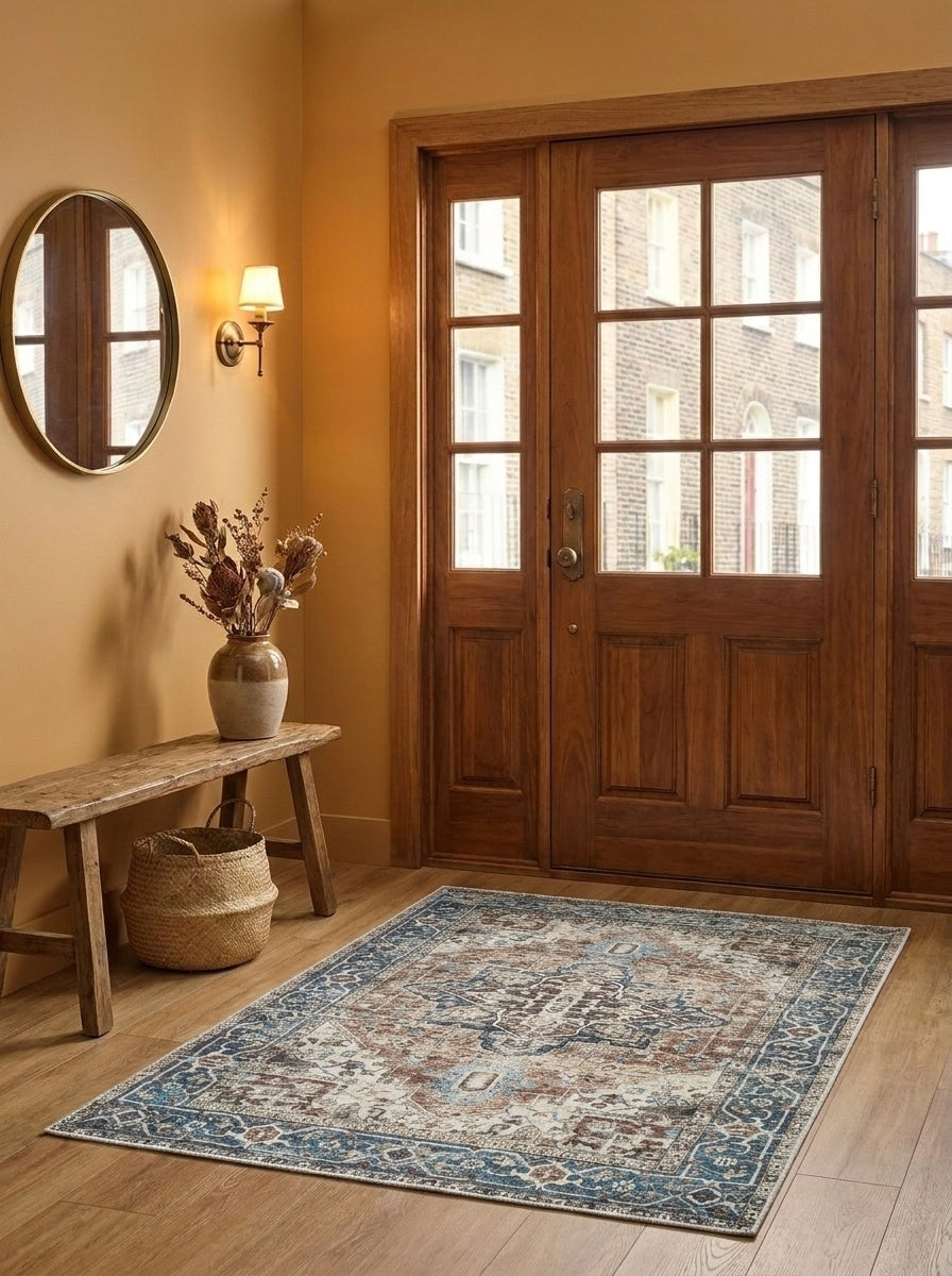 Vera - Terracotta & Teal Rug
