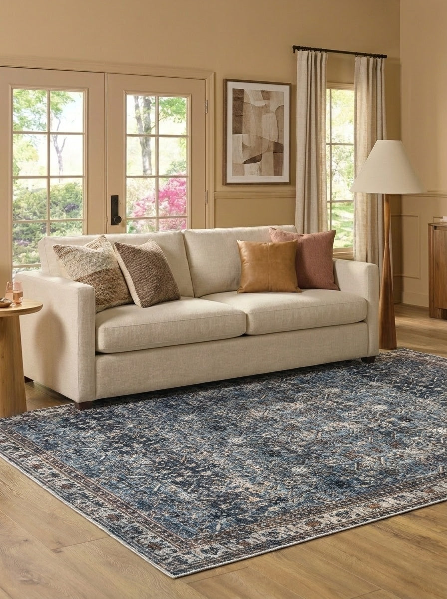 Lila - Lapis & Sand Rug