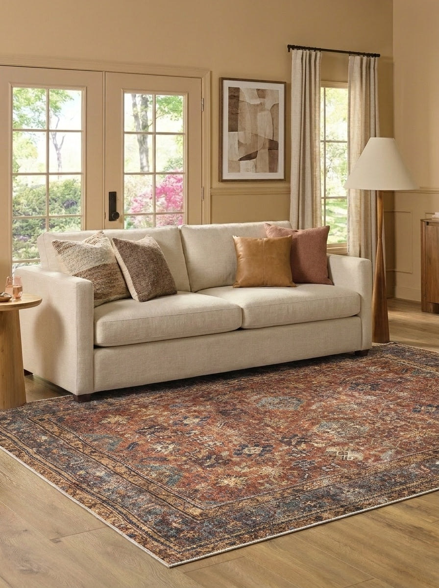 Marigold - Persimmon Multi Rug