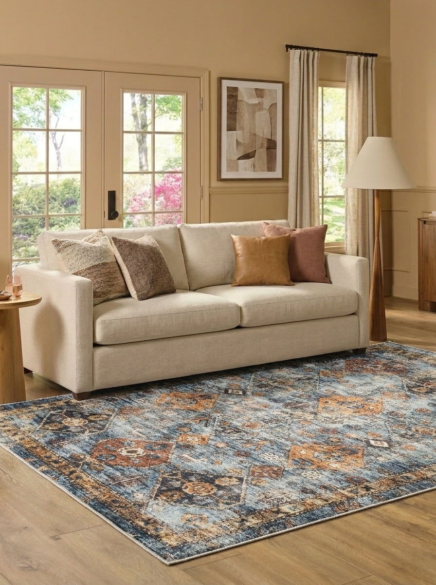 Dahlia - Indigo Multi Rug