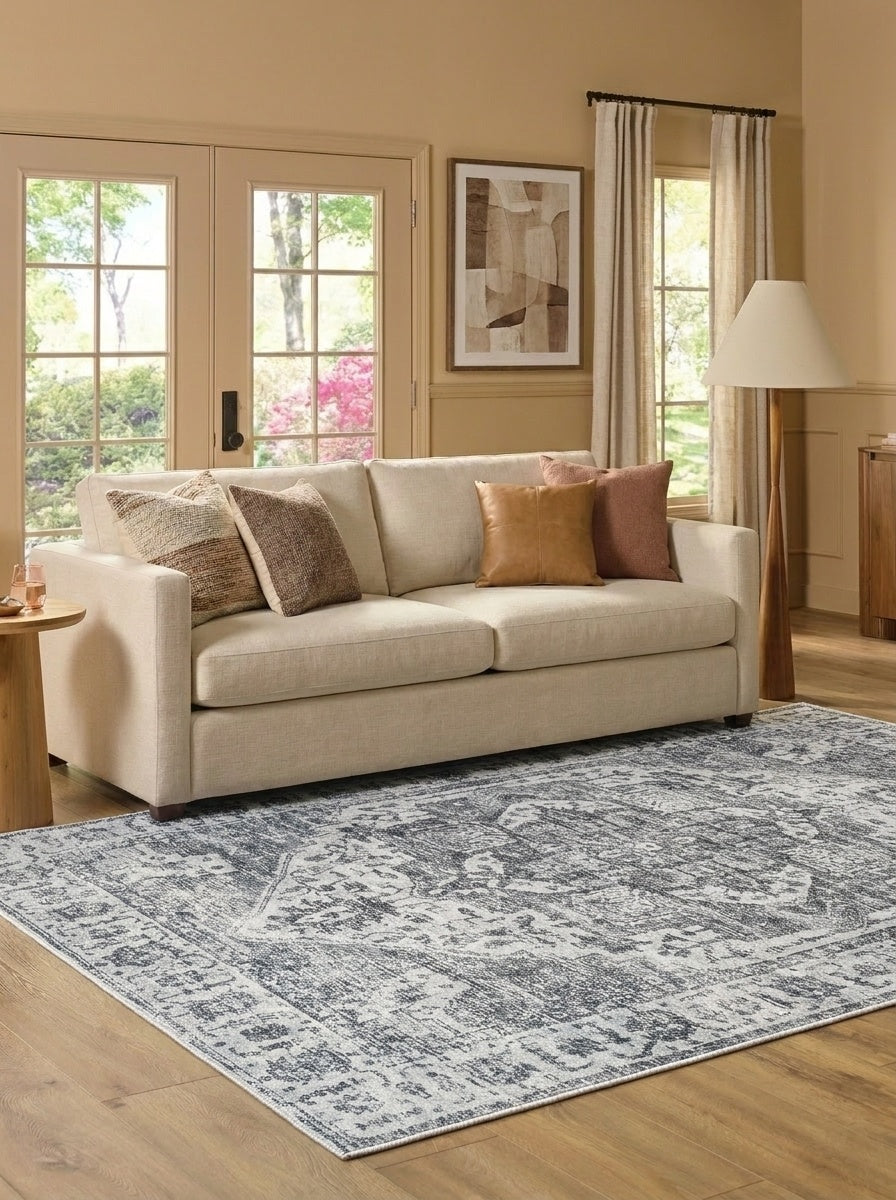 Margot - Charcoal & Ivory Rug
