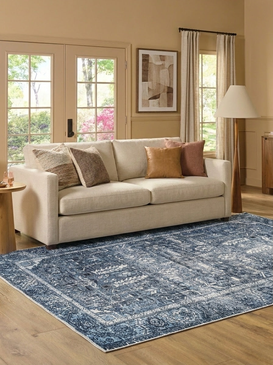 June - Denim Blue Rug