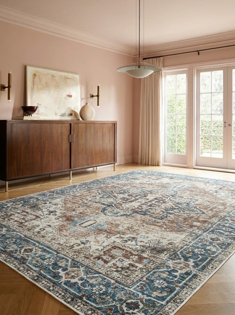 Vera - Terracotta & Teal Rug