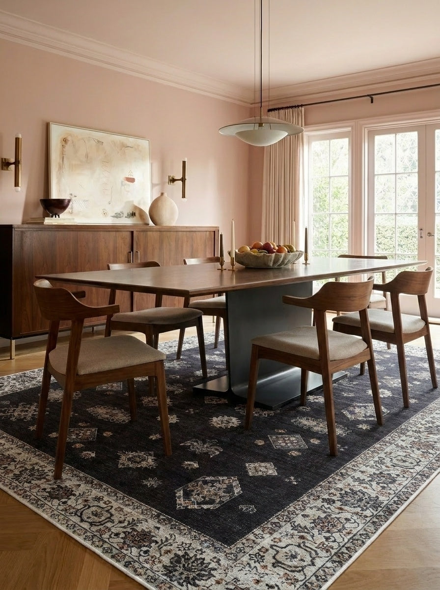 Midnight - Black & Ivory Rug