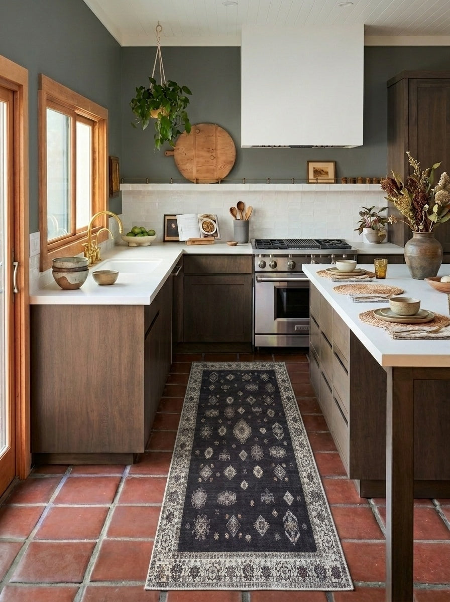 Midnight - Black & Ivory Rug