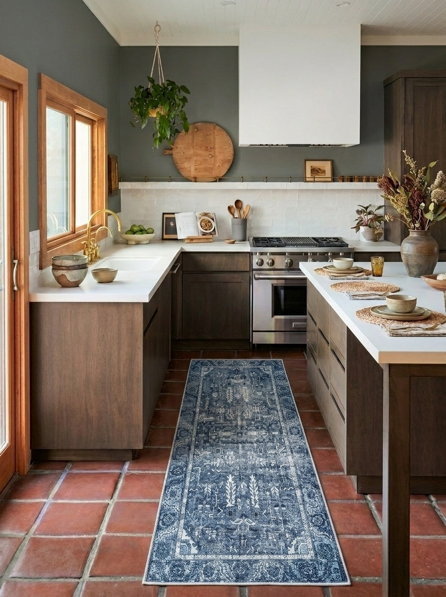 June - Denim Blue Rug