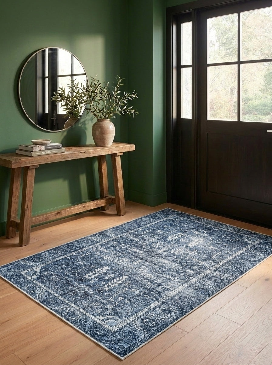 June - Denim Blue Rug