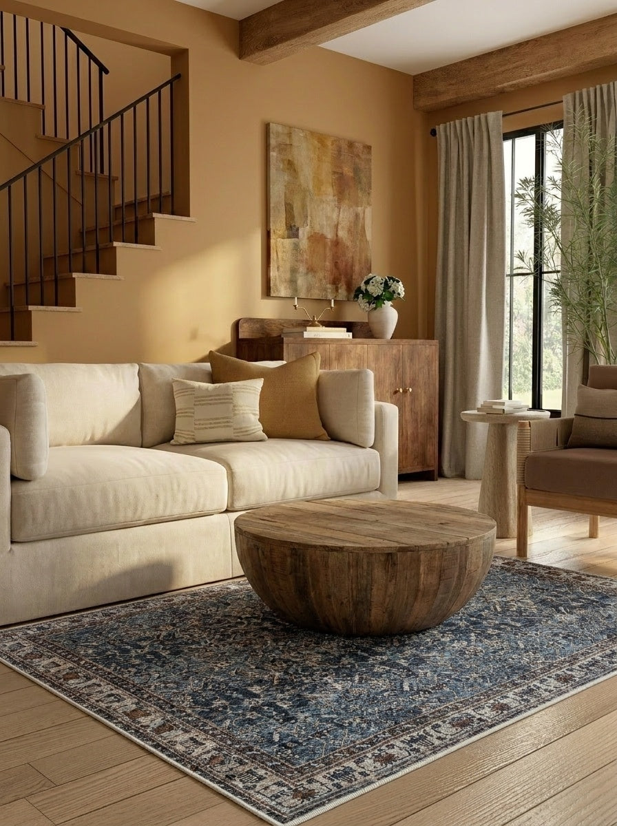 Lila - Lapis & Sand Rug