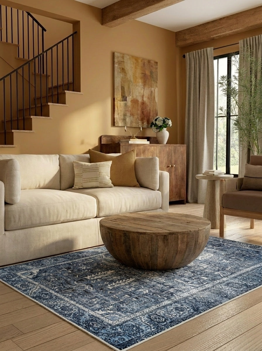 June - Denim Blue Rug