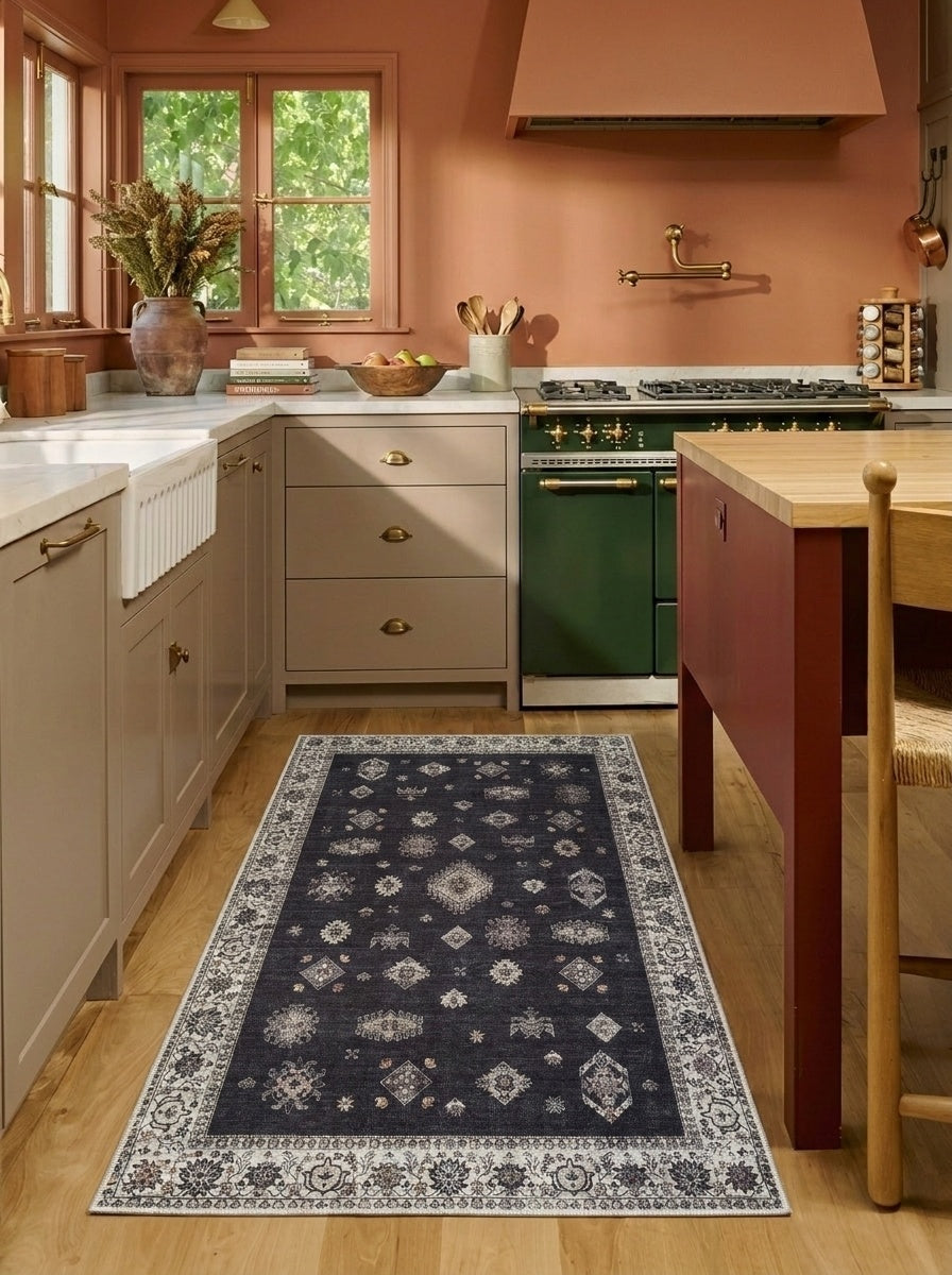 Midnight - Black & Ivory Rug