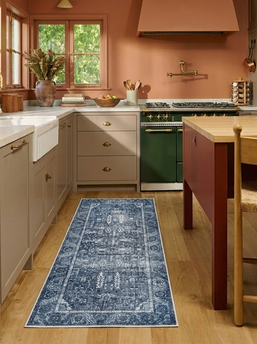 June - Denim Blue Rug