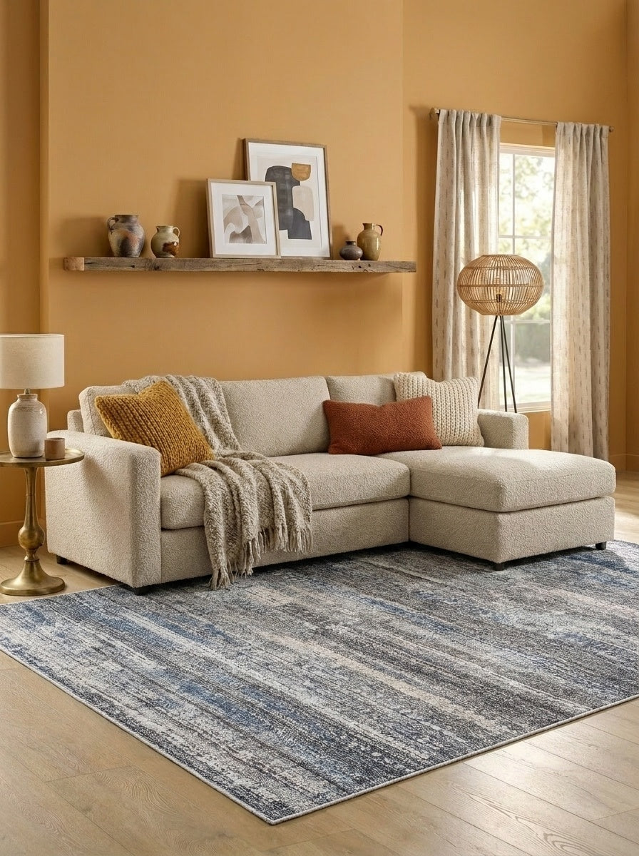 Quinn - Slate & Blush Rug