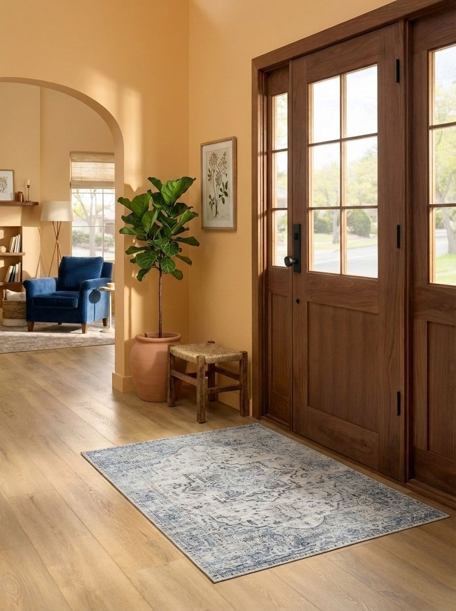 Skye - Soft Blue & Ivory Rug
