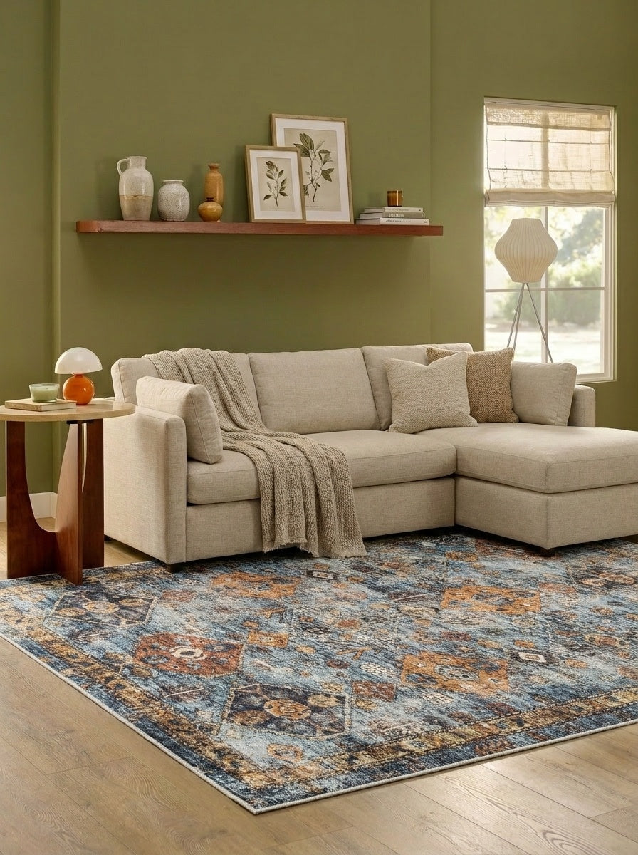 Dahlia - Indigo Multi Rug