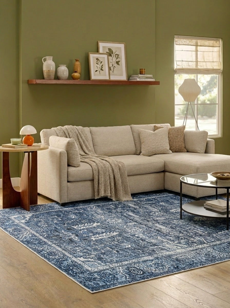 June - Denim Blue Rug