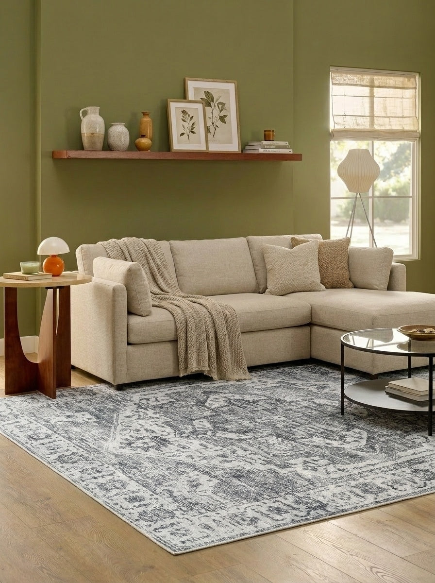 Margot - Charcoal & Ivory Rug