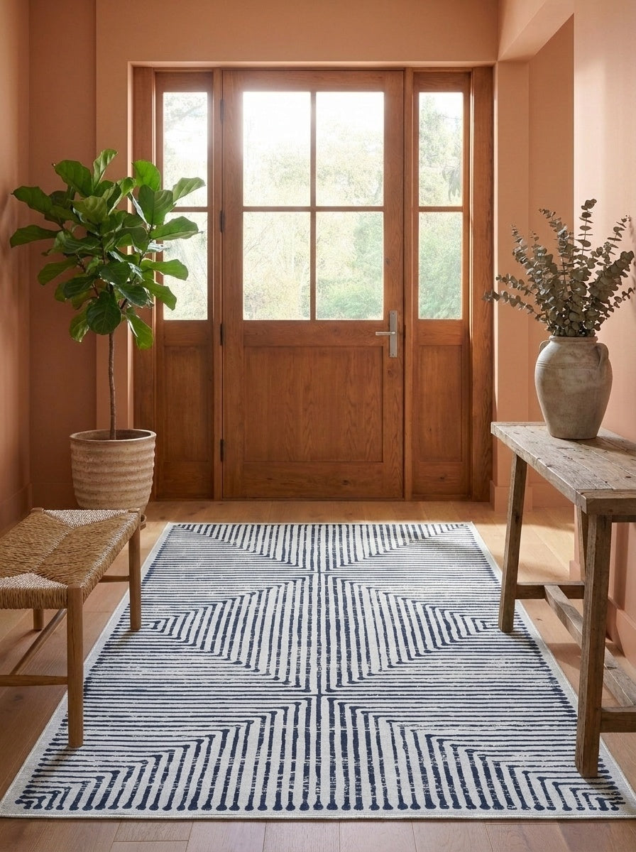 Hampton - Soft Blue & Ivory Rug