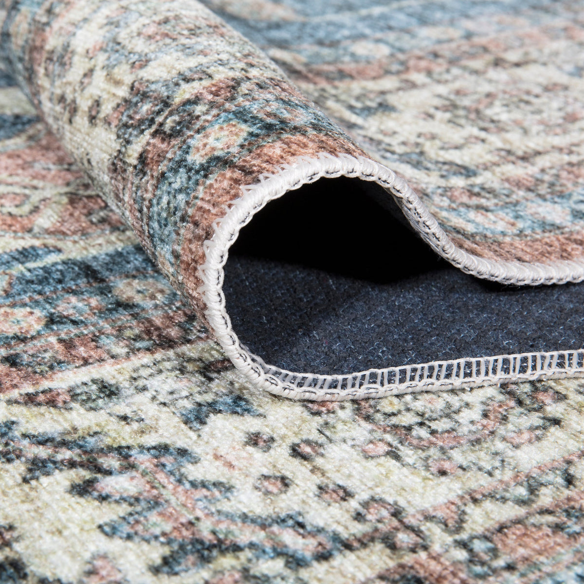 Caria CR-11 Traditional Washable Rug | Non-Slip
