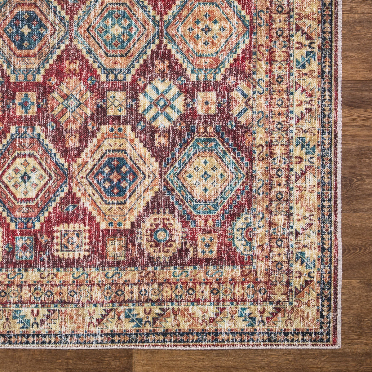 Caria CR-13 Traditional Washable Rug | Non-Slip