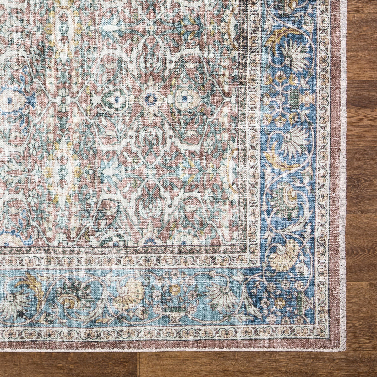 Caria CR-08 Traditional Washable Rug | Non-Slip