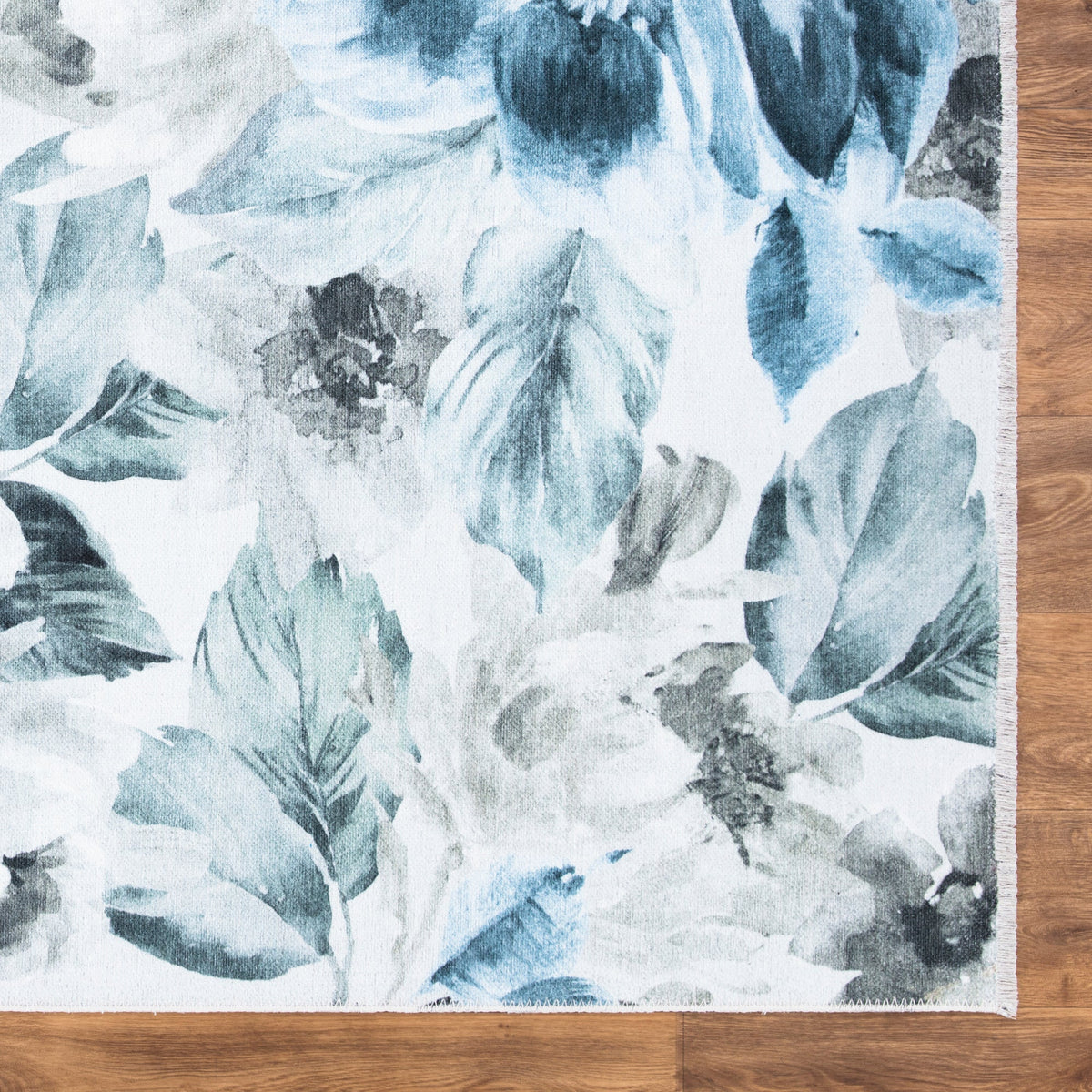 Caria CR-18 Floral Modern Washable Rug | Non-Slip