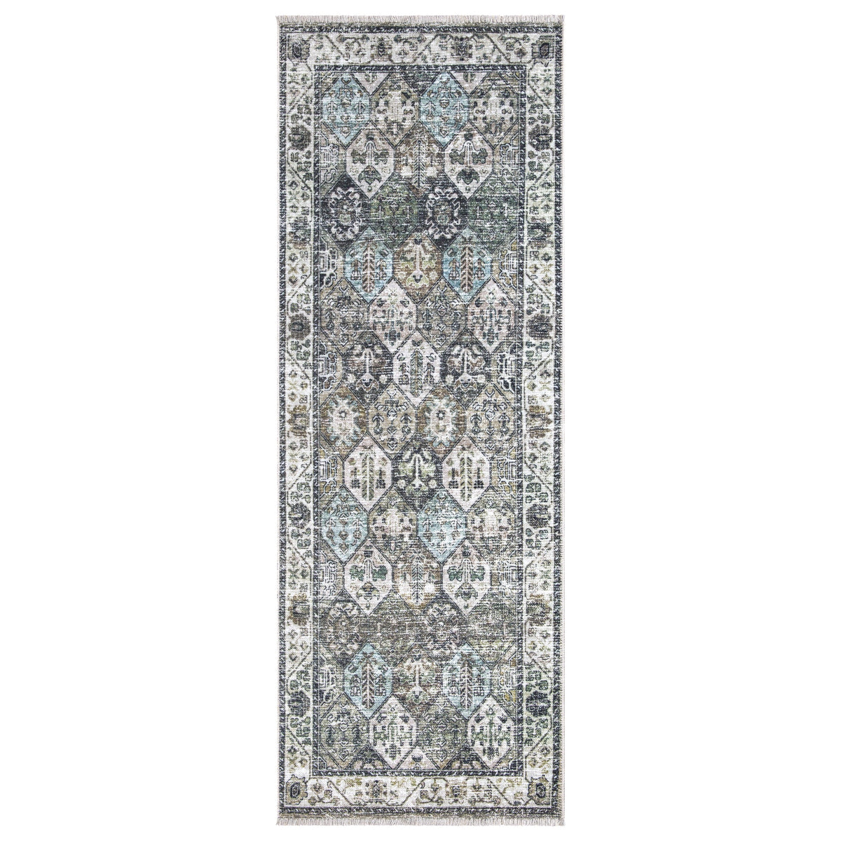 Caria CR-16 Traditional Washable Rug | Non-Slip