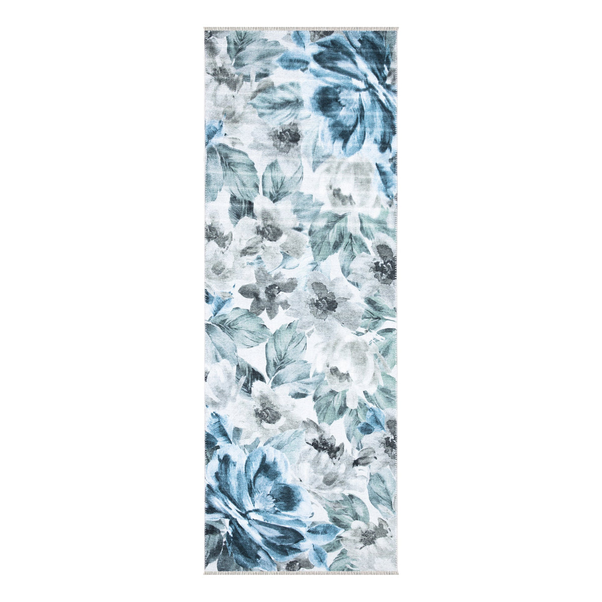 Caria CR-18 Floral Modern Washable Rug | Non-Slip