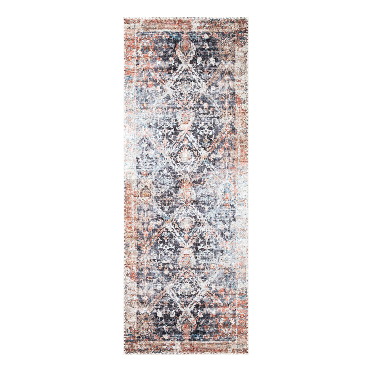 Ionia IO-34 Non-Slip Traditional Washable Rug | Non-Slip