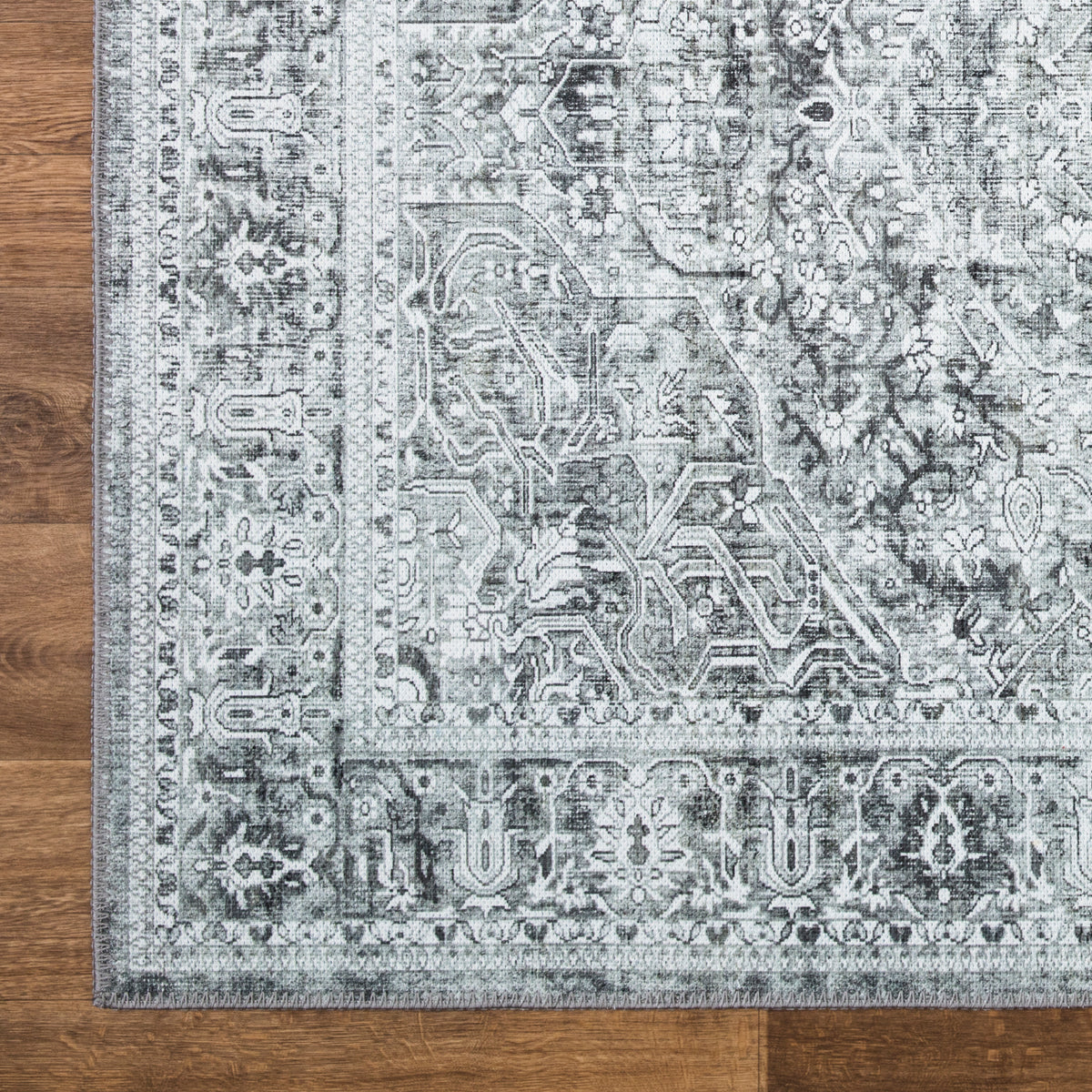 Ionia IO-43 Traditional Medallion Grey Rug