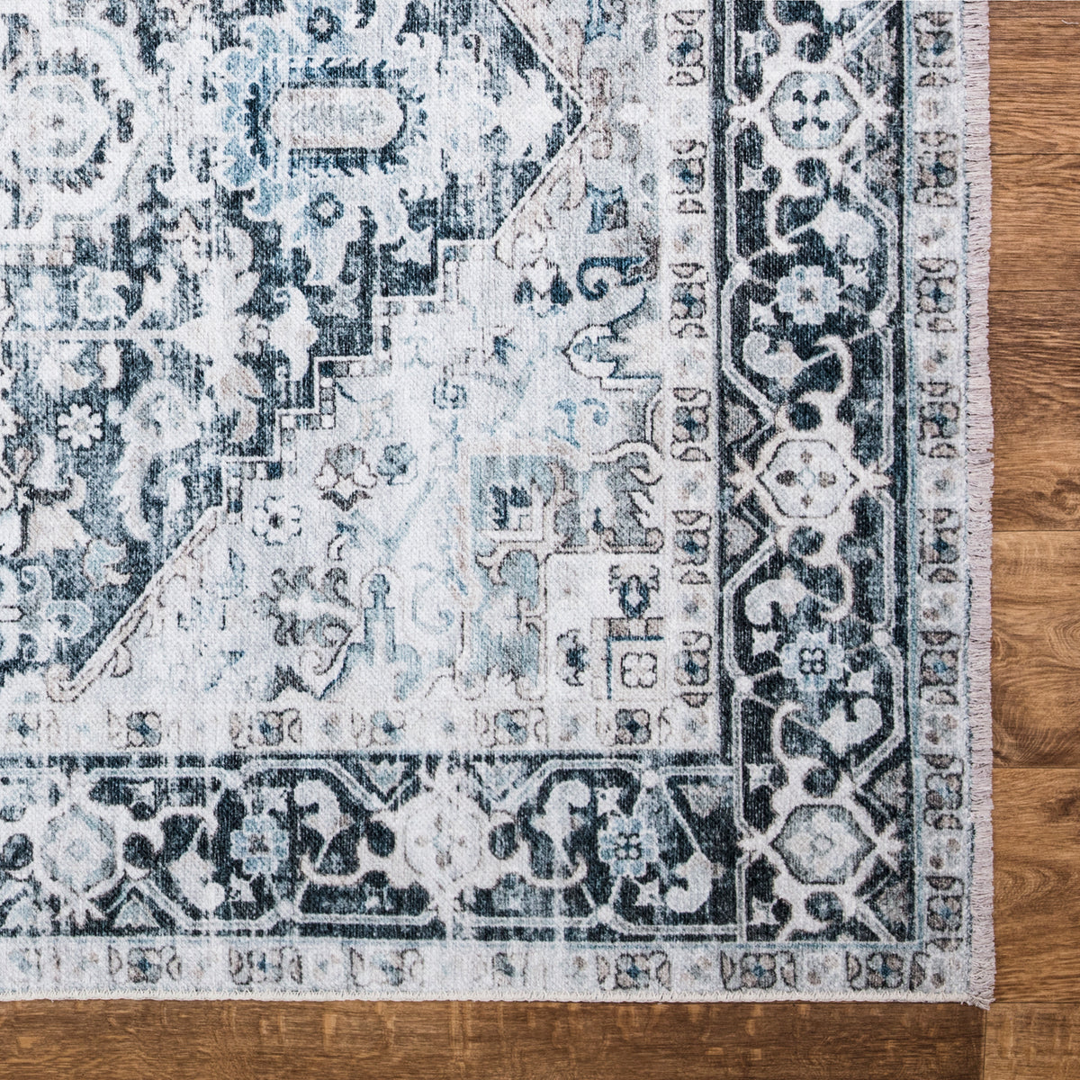 Caria CR-06 Traditional Persian Denim Blue Rug