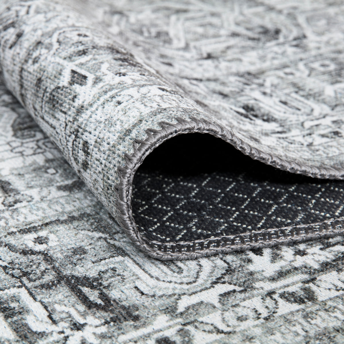 Ionia IO-43 Traditional Medallion Grey Rug