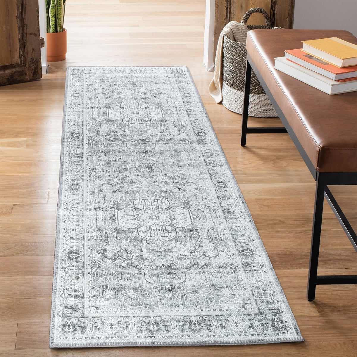 Ionia IO-43 Traditional Medallion Grey Rug