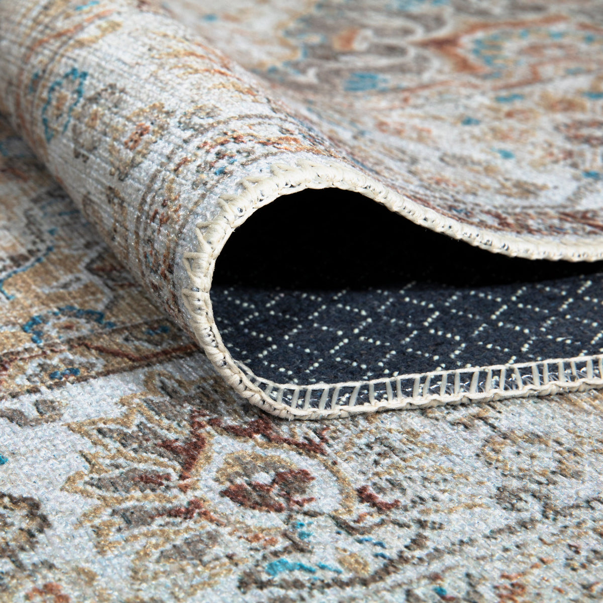 Ionia IO-13 Traditional Washable Rug | Non-Slip