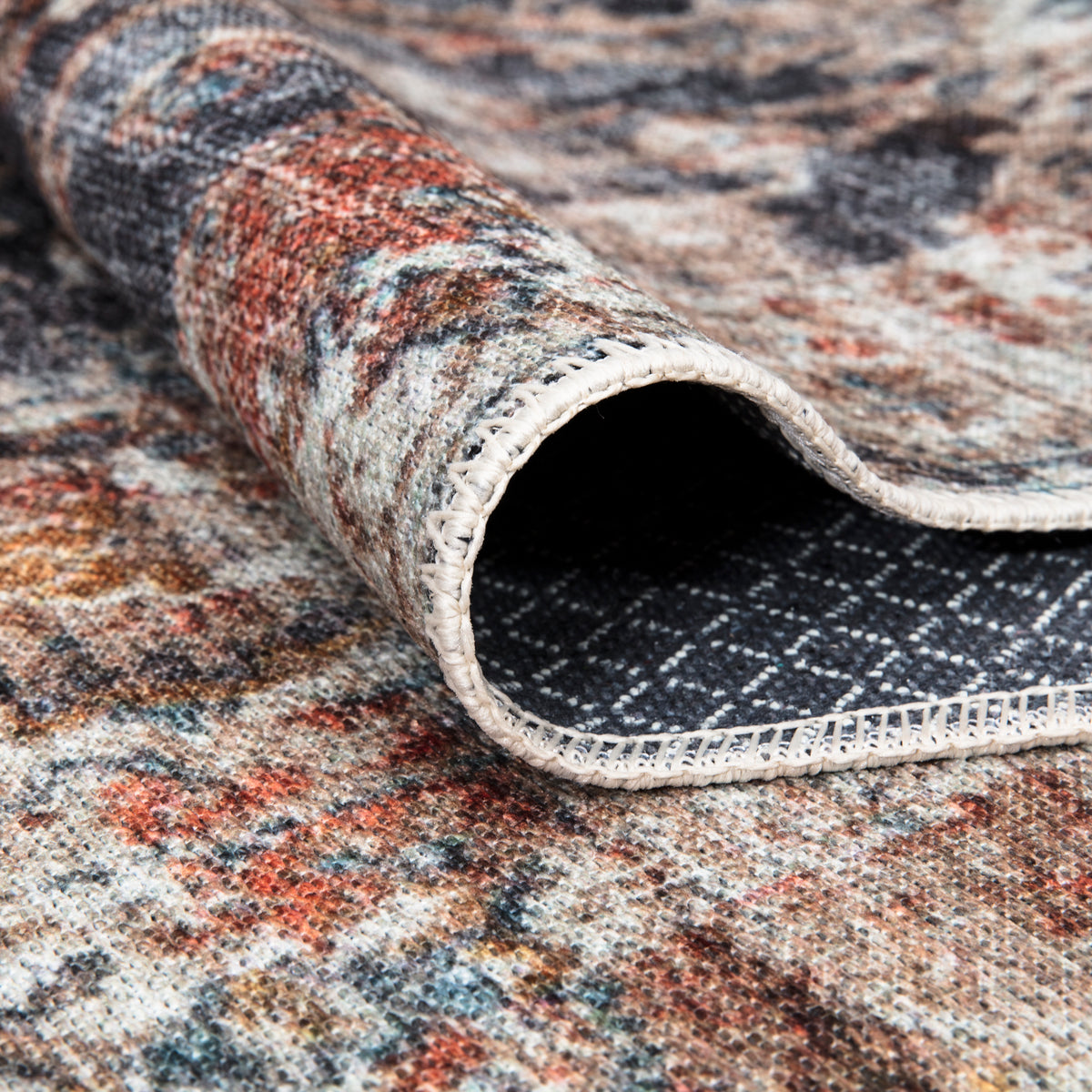 Ionia IO-34 Non-Slip Traditional Washable Rug | Non-Slip