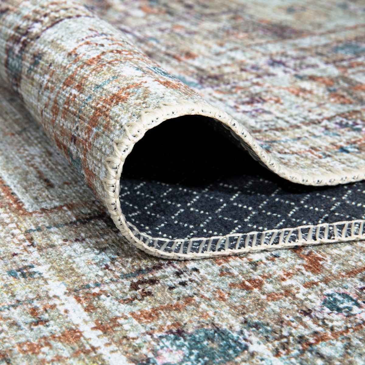 Ionia IO-17 Traditional Washable Rug | Non-Slip