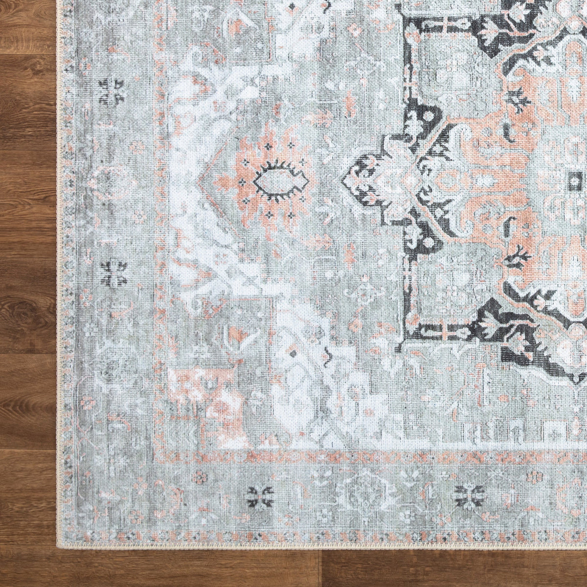 Ionia IO-22 Traditional Washable Rug | Non-Slip
