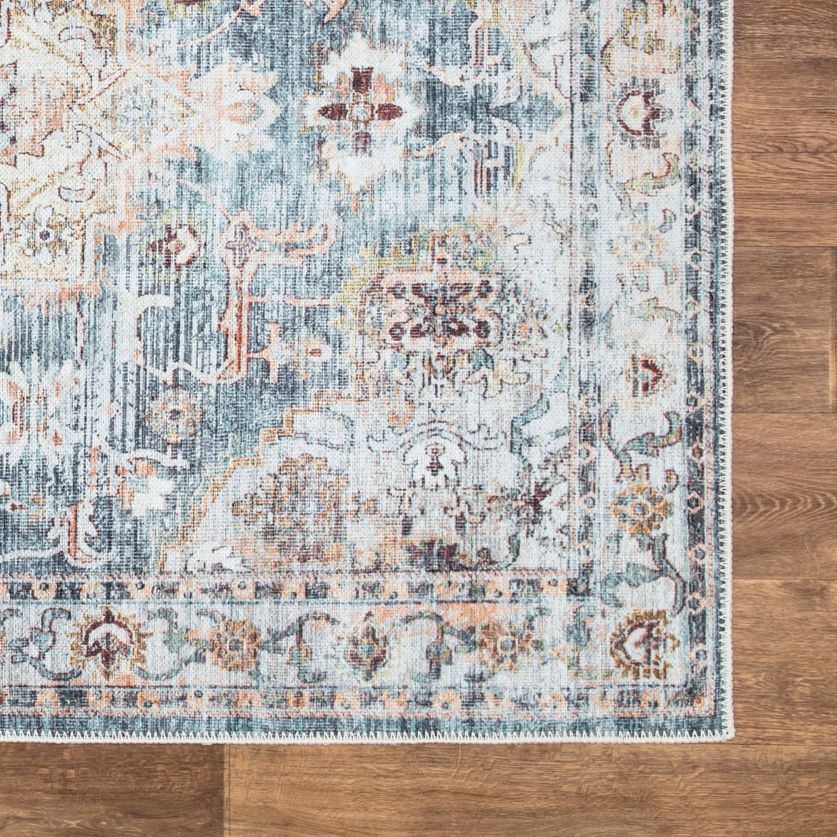 Ionia IO-37 Traditional Washable Rug | Non-Slip