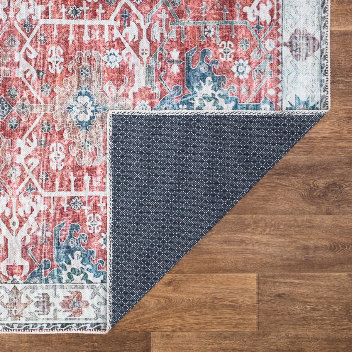 Ionia IO-30 Traditional Washable Rug | Non-Slip