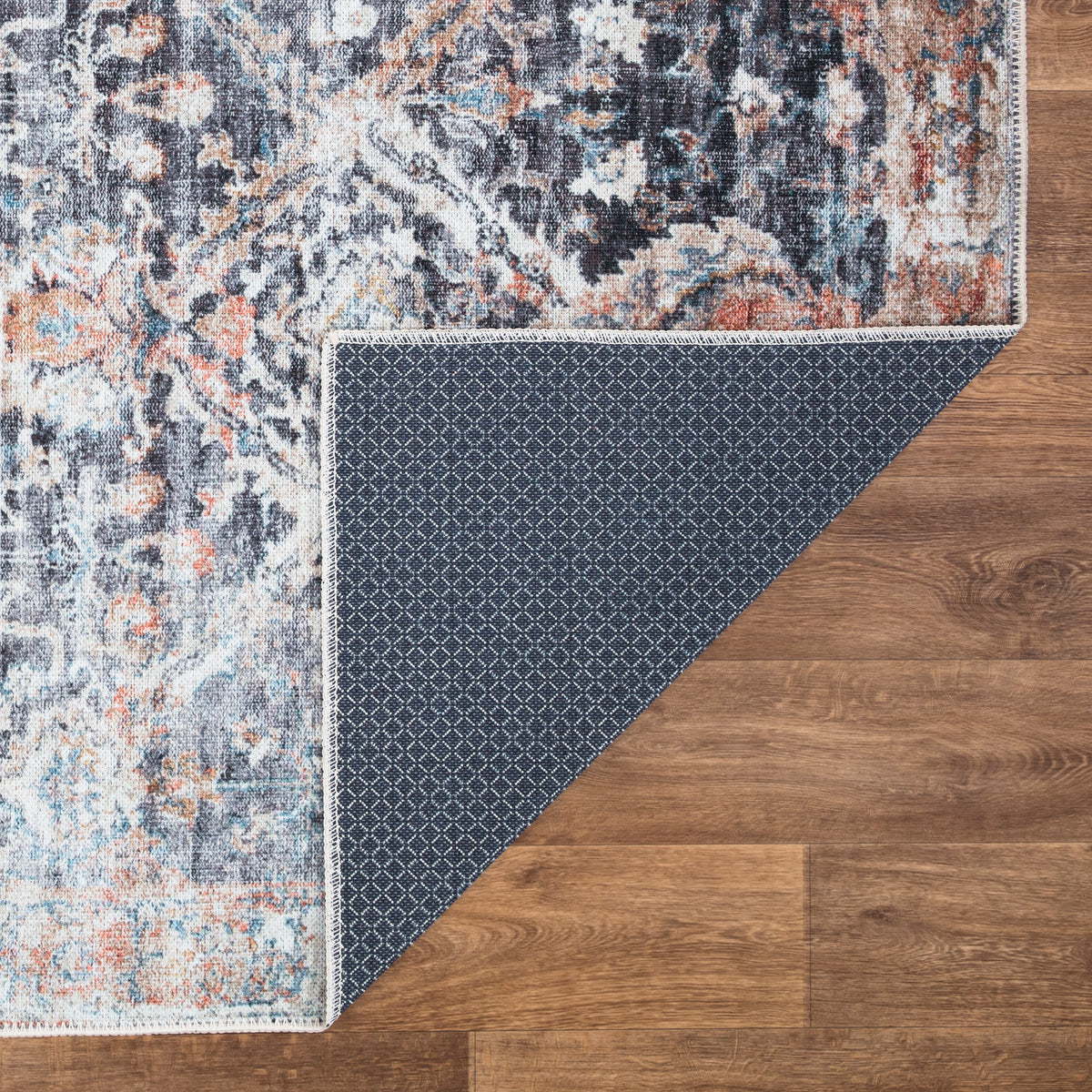 Ionia IO-34 Non-Slip Traditional Washable Rug | Non-Slip