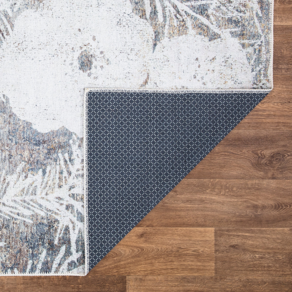 Ionia IO-33 Modern Floral Washable Rug | Non-Slip