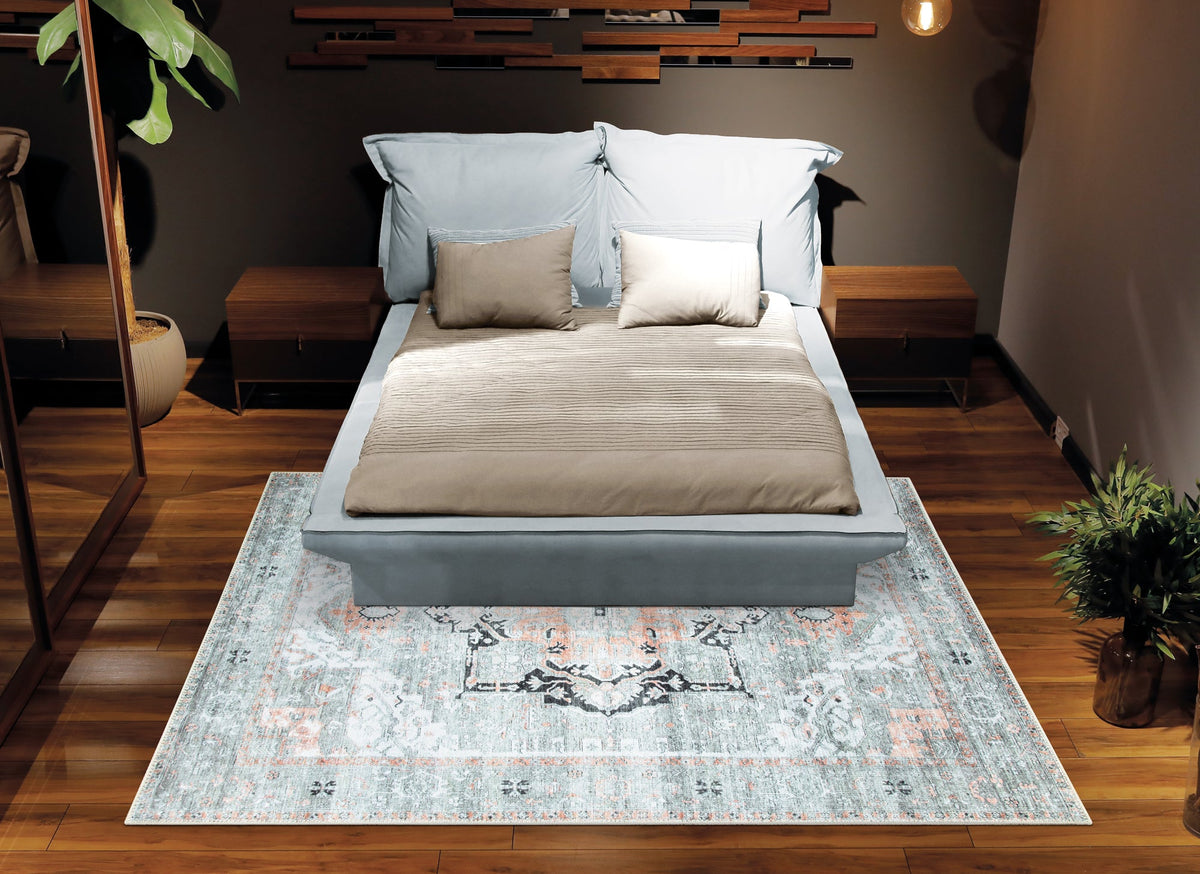 Ionia IO-22 Traditional Washable Rug | Non-Slip