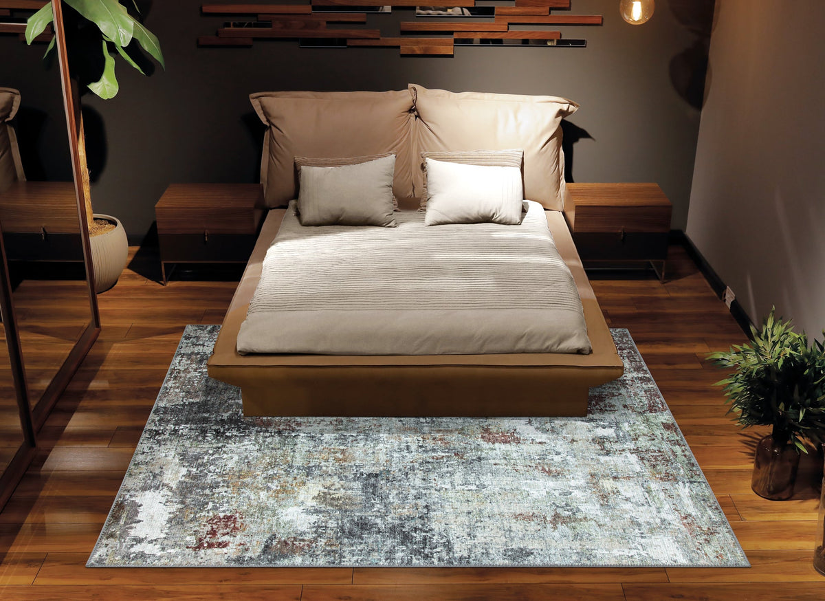 Ionia IO-20 Modern Abstract Washable Rug | Non-Slip