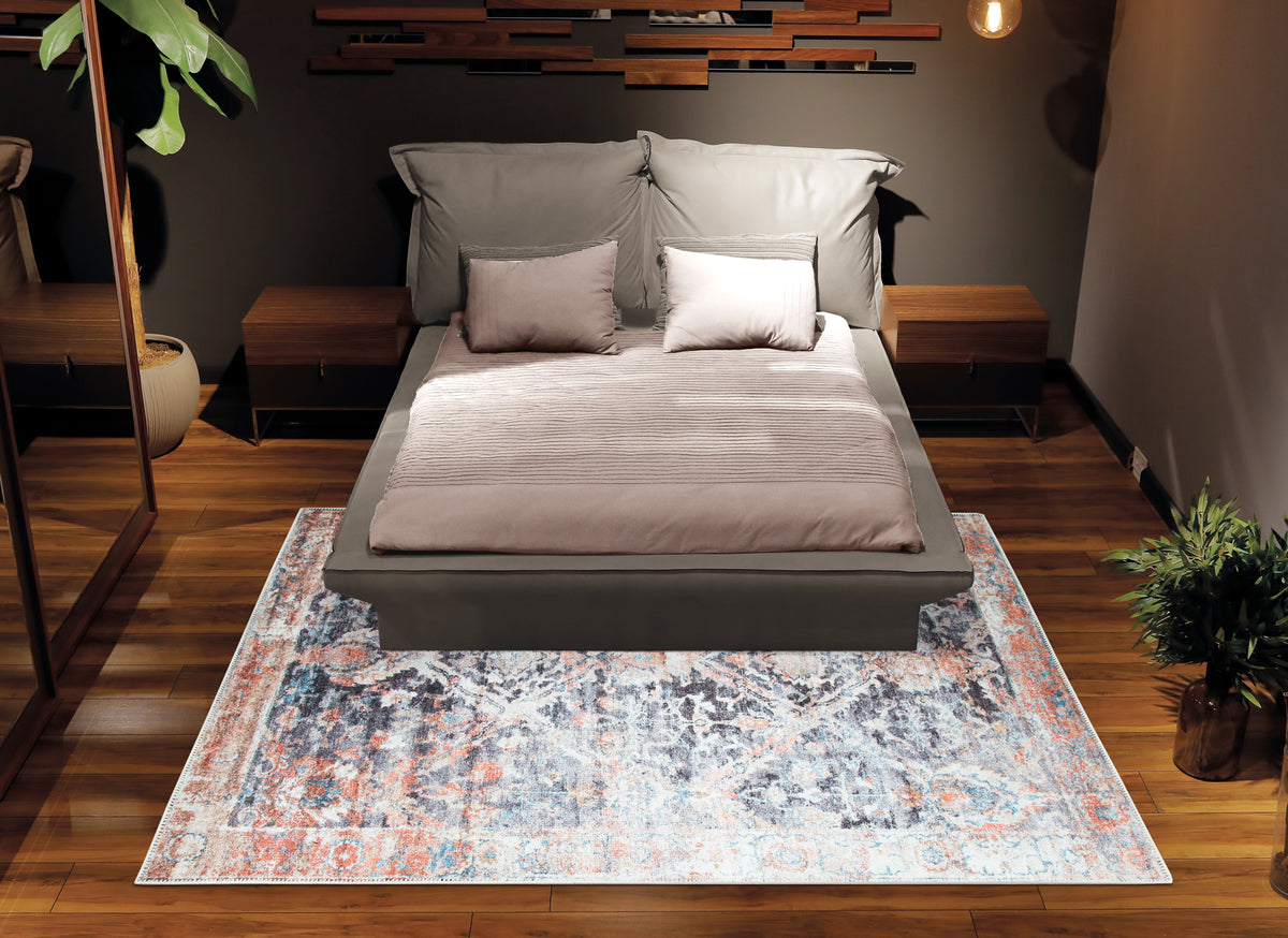 Ionia IO-34 Non-Slip Traditional Washable Rug | Non-Slip