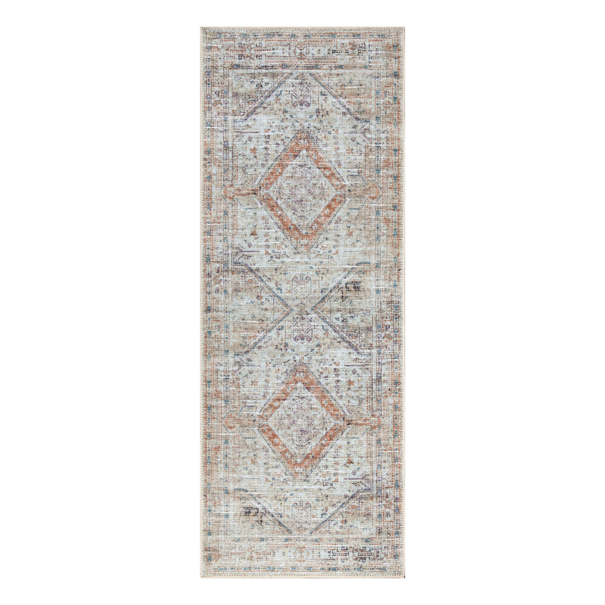 Ionia IO-17 Traditional Washable Rug | Non-Slip