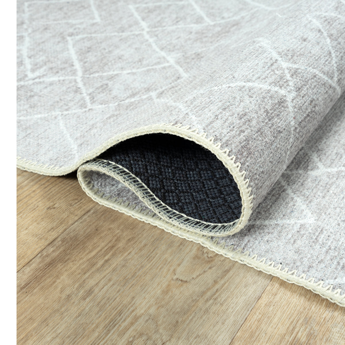 Ionia IO-53 Striped Grey Rug