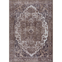 Ionia IO-08 Traditional Washable Rug | BROWN/BLACK | Non-Slip
