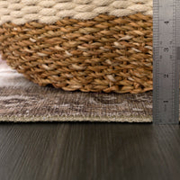 Ionia IO-08 Traditional Washable Rug | BROWN/BLACK | Non-Slip